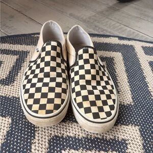 Checkered Slip-On Sneakers